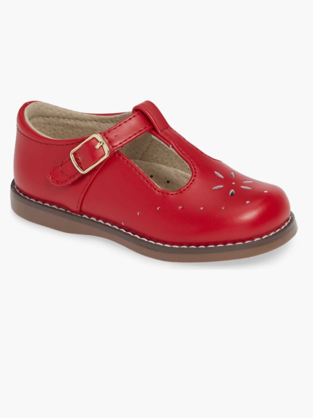 Footmates Sherry Mary Jane in Apple Red